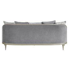 Load image into Gallery viewer, Fernando - Sofa With 5 Pillows - Gray Chenille &amp; Champagne
