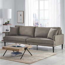 Load image into Gallery viewer, Contemporary 3 Seater Sofa With Plush Upholstery - Gray
