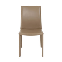 Load image into Gallery viewer, Upholstered Leather Dining Side Chairs (Set of 2) - Taupe
