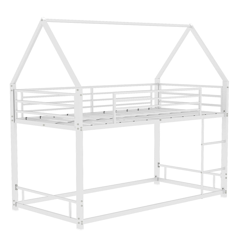 Bunk Bed With Safety Guardrails, No Box Spring Needed