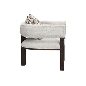 West Kensington - Accent Chair - Buff / Medium Espresso