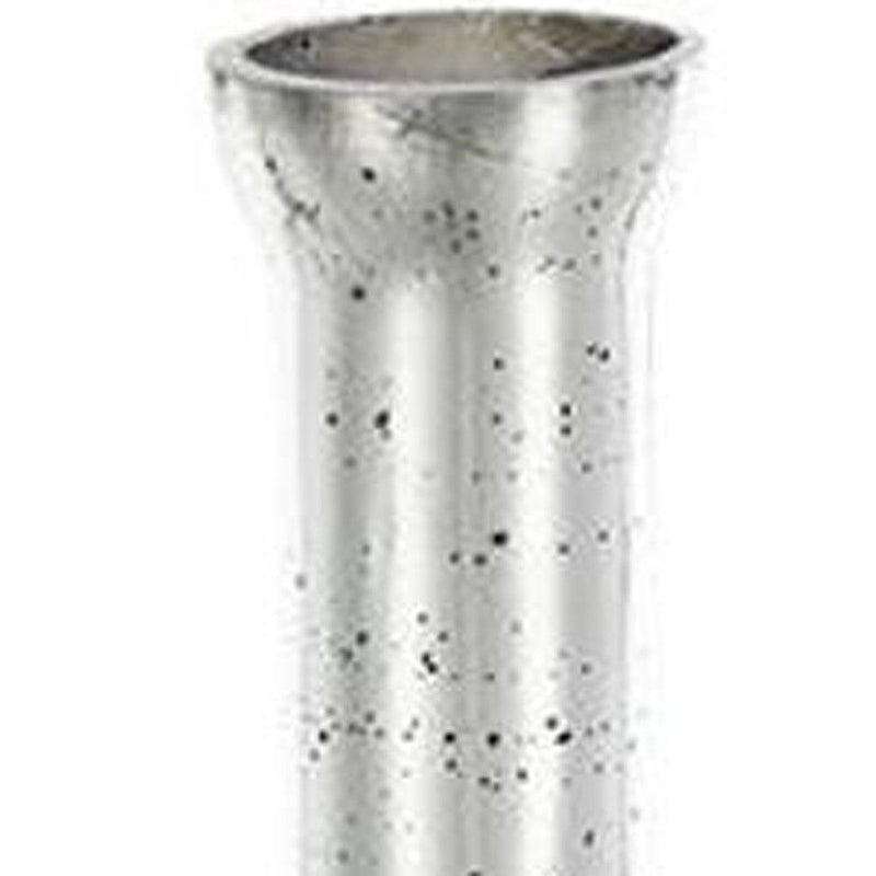 Floral Bottle Table Vase (574270) - Antiqued Silver