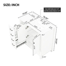Load image into Gallery viewer, Bathroom Vanity With Sink Top, Bathroom Vanity Cabinet With 2 Doors And 2 Drawers, Open Shelf
