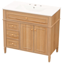 Load image into Gallery viewer, Bathroom Vanity With Sink, 3 Drawers &amp; 2 Doors
