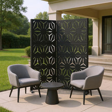 Load image into Gallery viewer, Three Panel Screen Room Divider (720031) - Black
