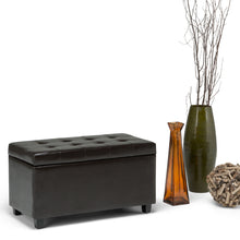 Load image into Gallery viewer, Cosmopolitan - Upholstered Storage Ottoman
