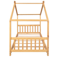 Load image into Gallery viewer, House Platform Bed With Headboard And Footboard, Roof Design

