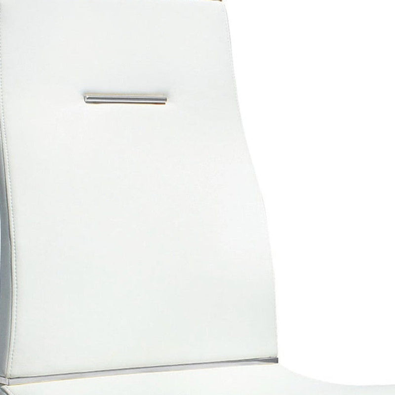Dining Upholstered Side Chairs (Set of 2) - Silver / White