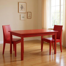 Load image into Gallery viewer, 48" Solid Wood Dining Table - Fire Engine Red
