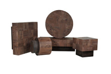 Load image into Gallery viewer, 22" Solid Wood Square End Table - Dark Brown
