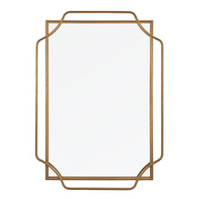 Load image into Gallery viewer, 40" Metal Geo Scallop Accent Mirror - Gold
