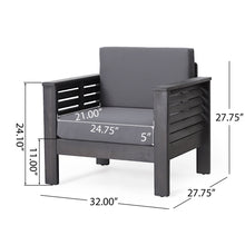 Load image into Gallery viewer, Slat Design Club Chairs With Cushions
