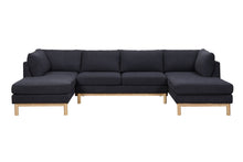 Load image into Gallery viewer, Hallie - Wide Sherpa Double Chaise U-Shape Sectional Sofa
