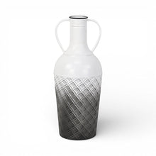 Load image into Gallery viewer, Ombre Cylinder Floor Vase (743365) - White / Gray
