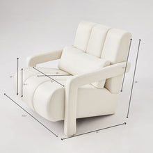 Load image into Gallery viewer, Modern Upholstered Accent Chair, Comfortable Fabric With A Pillow For Living Room

