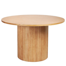 Load image into Gallery viewer, 47" Wood Pedestal Base Round Top Dining Room Table - Natural
