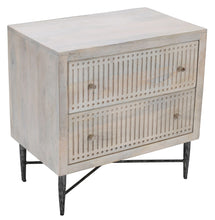 Load image into Gallery viewer, Two Drawer Nightstand - Brushed Ivory
