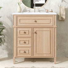 Load image into Gallery viewer, Bathroom Vanity With Sink, Flip Out Drawer, 2 Soft Close Drawers, 1 Soft Close Door - Wood
