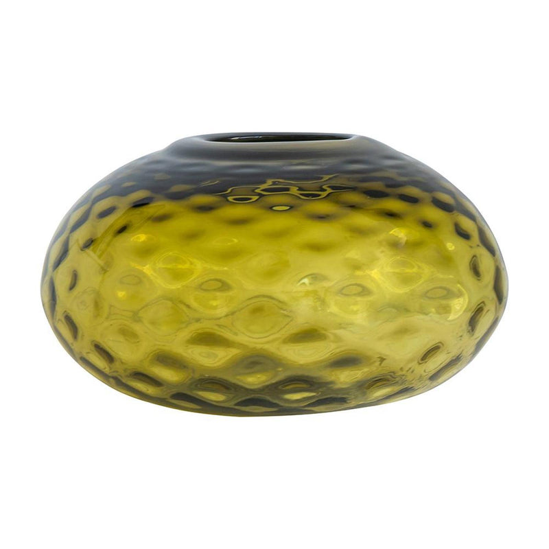 Round Table Vase - Olive Green