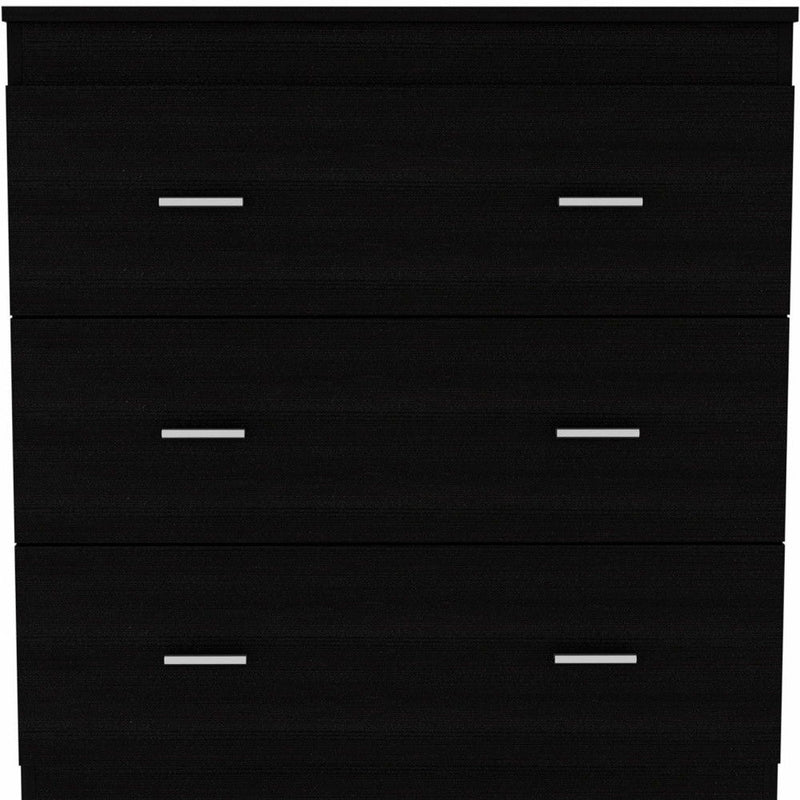 3 Drawer Dresser Wood - Black