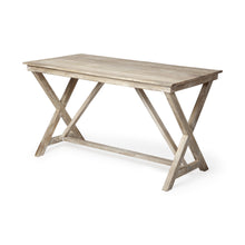 Load image into Gallery viewer, 54" Brown Writing Desk
