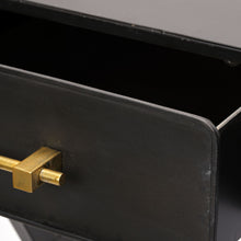 Load image into Gallery viewer, 51" Black Writing Desk With Three Drawers
