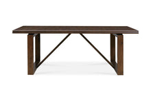 Load image into Gallery viewer, 84" Wood Sled Base Dining Table - Dark Brown
