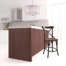Load image into Gallery viewer, Metal Bar Height Bar Chair - Brown And Black
