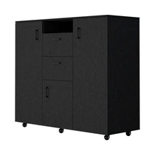 Load image into Gallery viewer, 55" Two Drawer Combo Dresser - Black
