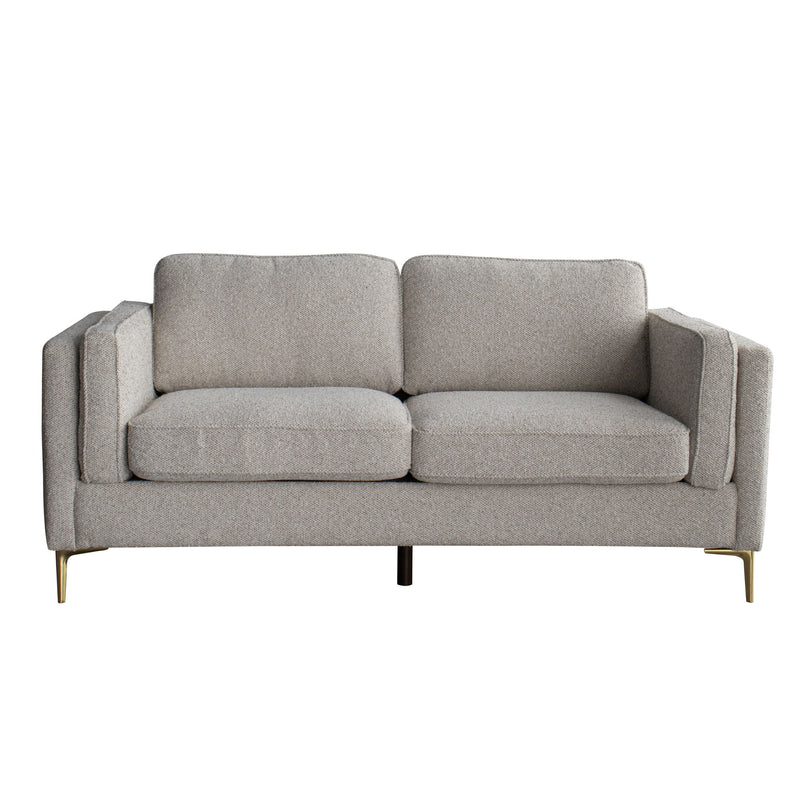 77" Fabric Solid Wood Sofa - Beige