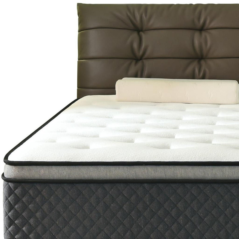 10" Twin Foam Hybrid Mattress - White / Dark Gray