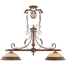 Load image into Gallery viewer, Two Light Metal Dimmable Chandelier With Shades - Bronze
