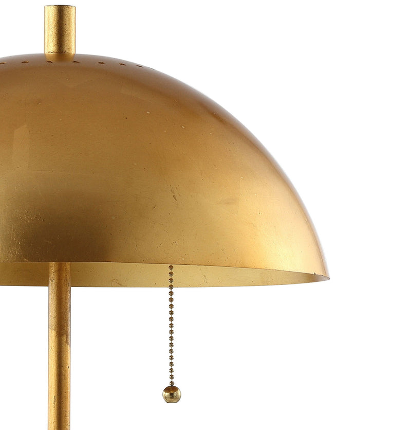 Round Table Lamp LED With Globe Shade - Gold