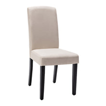 Load image into Gallery viewer, Upholstered Polyester Dining Parsons Chairs (Set of 2) - Beige
