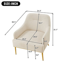 Load image into Gallery viewer, Modern Elegance Accent Chair With Curved Backrest
