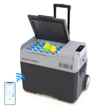 Load image into Gallery viewer, Car Freezer Portable Refrigerator Freezer With App Control And 6'' Off-Road Wheels, 12V, 45W Cooler Freezer, Low Noice
