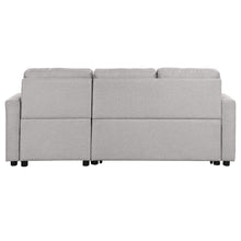 Load image into Gallery viewer, 80.3&quot; Orisfur. Pull Out Sofa Bed Modern Padded Upholstered Sofa Bed , Linen Fabric 3 Seater Couch with Storage Chaise and Cup Holder , Small Couch for Small Spaces
