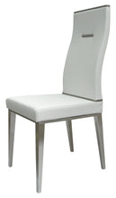 Load image into Gallery viewer, Upholstered Faux Leather Dining Side Chairs (Set of 4) - White

