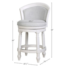 Load image into Gallery viewer, Barrel Back Stool With Swivel
