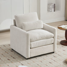 Load image into Gallery viewer, Cozy Upholstered Cushion Armchair For Living Room
