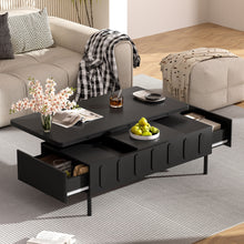 Load image into Gallery viewer, Lift Top Coffee Table With 2 Drawers With Hidden Storage Compartment For Living Room

