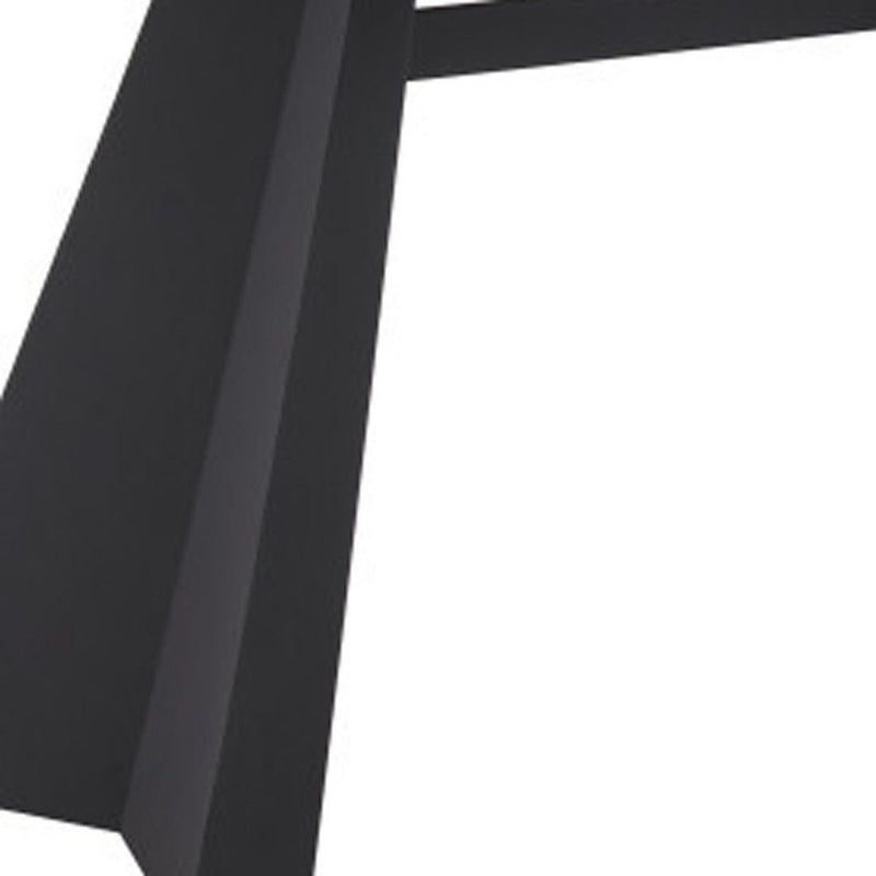 79" Sintered Stone And Steel Double Pedestal Base Dining Table - White