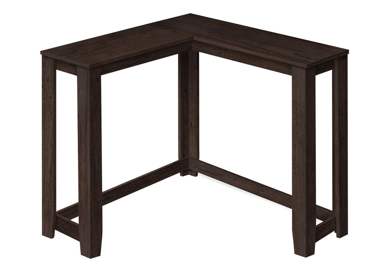 36" Solid Wood Distressed Corner Console Table - Espresso