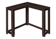 Load image into Gallery viewer, 36" Solid Wood Distressed Corner Console Table - Espresso
