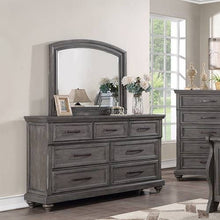Load image into Gallery viewer, 1 Piece Dresser With Handles And Unique Round Legs - Antique Gray
