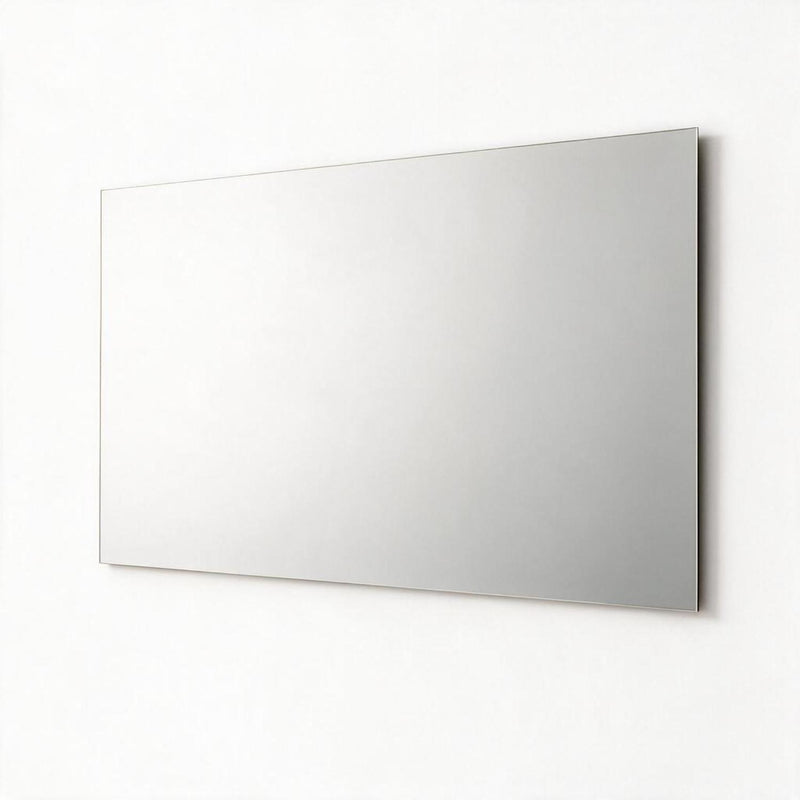 Frameless Full Length Mirror - Silver