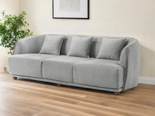 Load image into Gallery viewer, Modern Quilted Sofa - Light Gray
