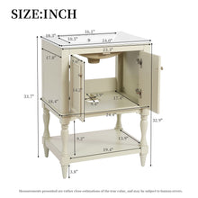 Load image into Gallery viewer, Modern Bathroom Vanity With Sink, Rectangular Cabinet With Open Shelf And Closed Storage
