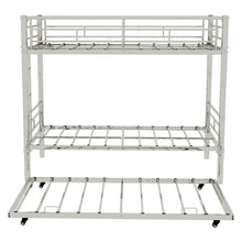 Load image into Gallery viewer, Bunk Bed For Kids, Convertible Frame With Ladders &amp; Guardrail
