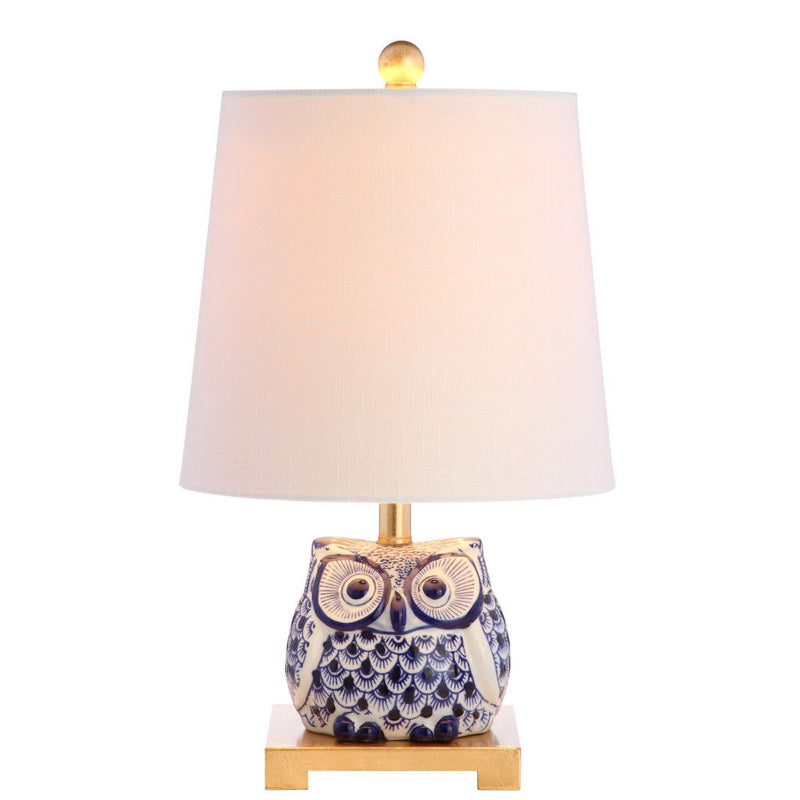 16" Novelty Table Lamp With Empire Shade - Blue
